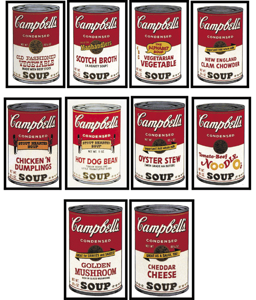 Andy Warhol, Oyster Stew, from Campbell's Soup II (1969)